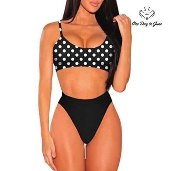 Pink Queen Push Up High Waist Bikini Swimsuit Size XL - Picture 1 of 4